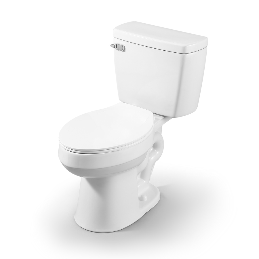 Toilette Allongée 2 Morceaux Pro-Flush Par Project Source Chasse Simple De 4,6 L, Blanc MT-802PRO - Rona