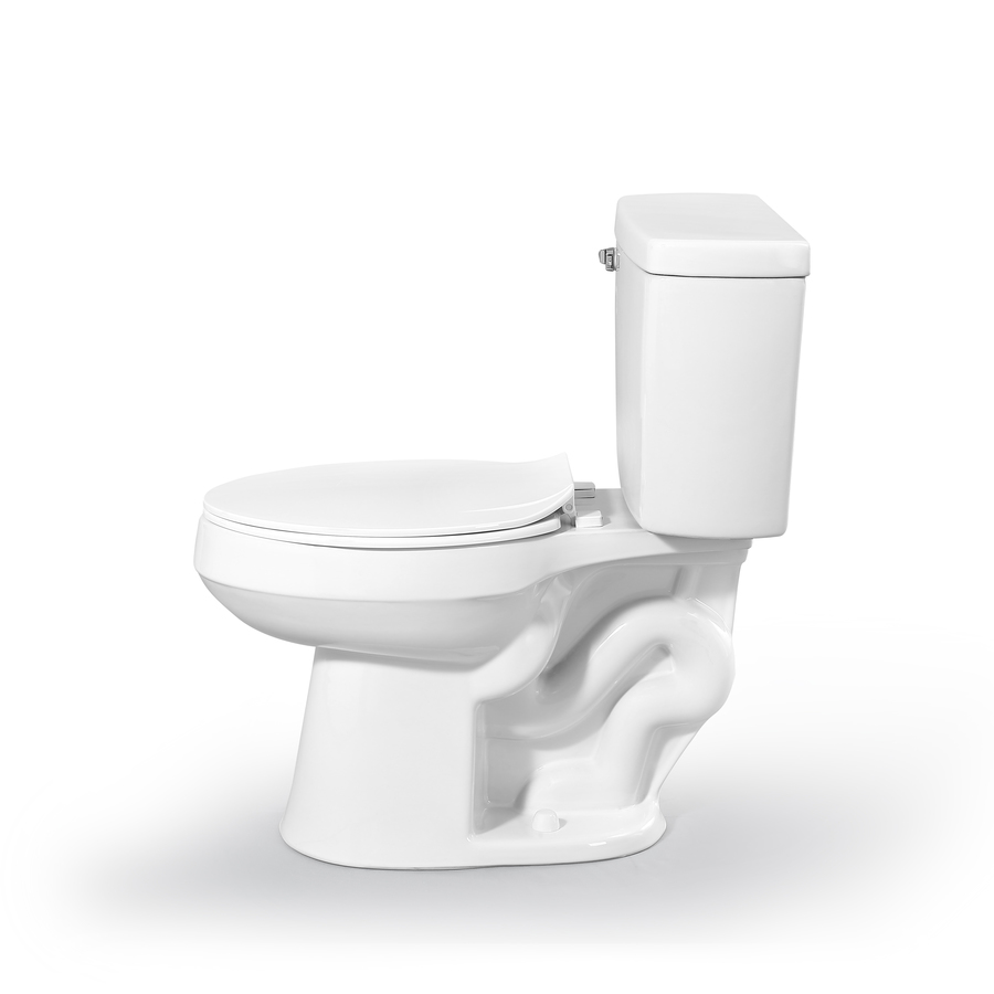 Toilette Allongée 2 Morceaux Pro-Flush Par Project Source Chasse Simple De 4,6 L, Blanc MT-802PRO - Rona