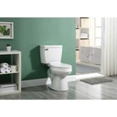 Toilette Allongée 2 Morceaux Pro-Flush Par Project Source Chasse Simple De 4,6 L, Blanc MT-802PRO - Rona