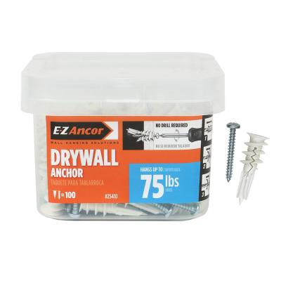 Twist-N-Lock 75 Lbs. Drywall Anchors (100-Pack)