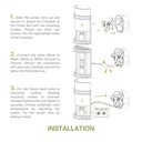 ASD LED Indoor Wall Mount Light Fixture - 10 Inch Modern Interior Brushed Nickel Wall Sconce Lighting - 3000K 4000K 5000K Adjustable - Half Cylinder H