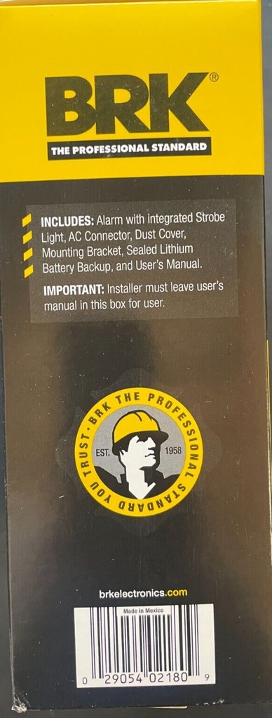 BRK Smoke Alarm W/ LED Strobe, SM110LED-AC