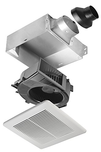 Delta Breez Slim Series 80 CFM Ceiling or Wall Bathroom Exhaust Fan, ENERGY STAR, White