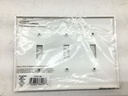 Eaton 3-Gang White Triple Toggle Standard Wall Plate