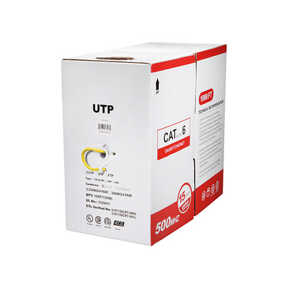Cat6 Utp Solid (Cmr)1000ft - Yellow(1/Ea)