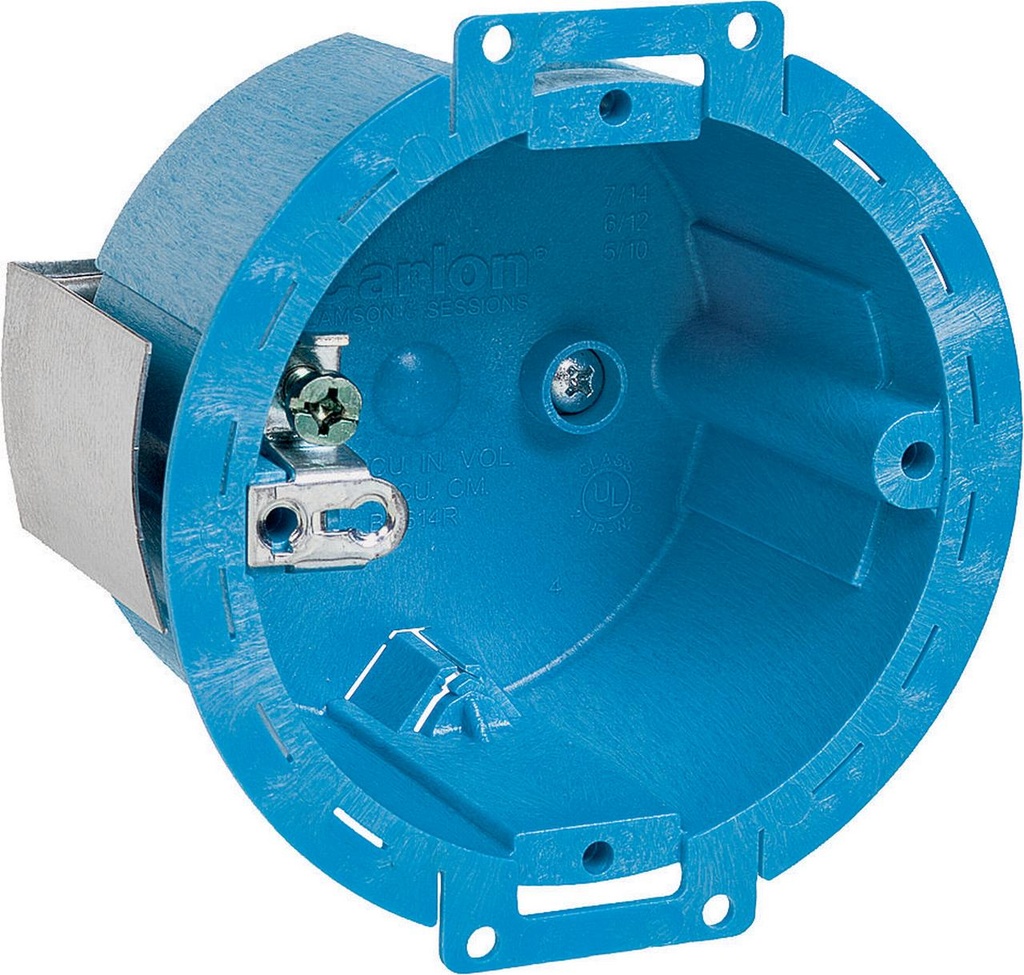 3.5 in. 14 Cu. in. Hard Shell Electrical PVC Round Electrical Box (BH614R)