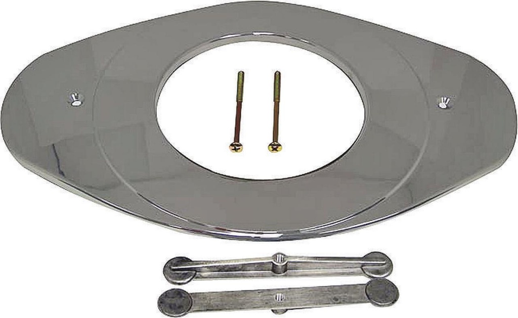 DANCO- Chrome 8.13-in Bathtub/Shower Deck Plate (8-in-ID) Remodel Cover Plate