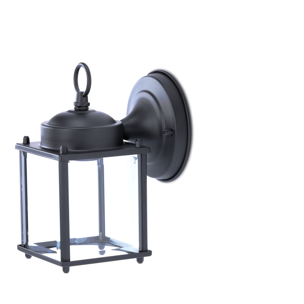 Project Source Portfolio 8.25in, 1-Light Black Wall Sconce 