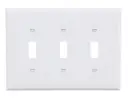 Eaton - 3G Toggle Wall Plate-Medium - Premium -White