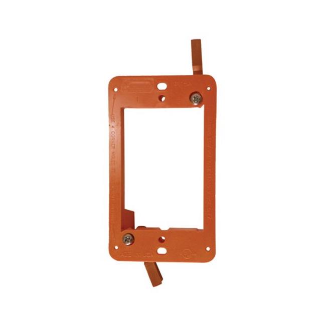 OLD WORK- 1g Plastic - Interior Wall Electrical Box Mounting Bracket - Low Voltage