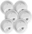 First Alert BRK 10-Year Battery Hardwired (with Battery Back-up) Ionization Smoke Detector (6-Pack)