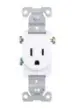 Eaton - 15 -Amp 125-volt Tamper Resistant Residential/Commercial Round Outlet , White