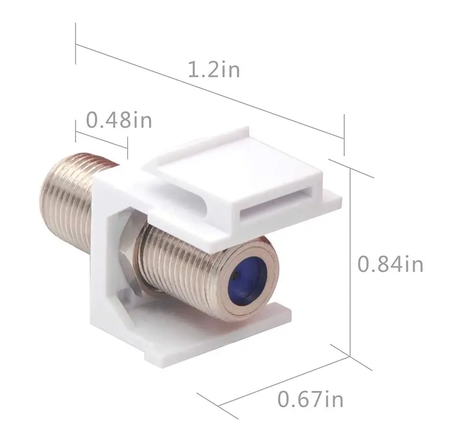 Coax - Keystone Coupler - RG6 - X001BA8UPL