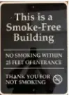 This is a Smoke-Free Building Sign