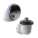 Watco Bath Waste Half Kit W-Push Pull Bath Stopper, Chrome 601 Series Sch. 40 PVC 