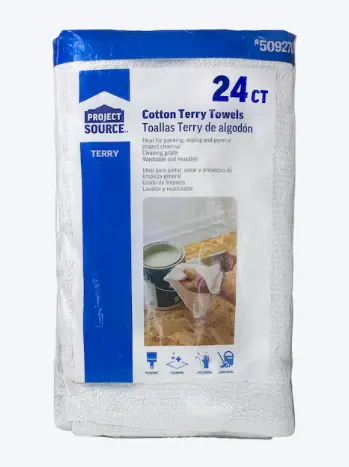  Project Source Terry Towels 24 -Pack Terry Towel