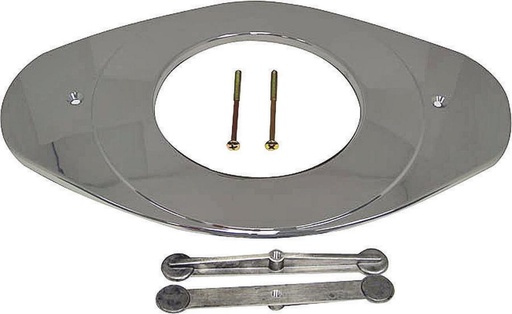 [LS-11973] DANCO- Chrome 8.13-in Bathtub/Shower Deck Plate (8-in-ID) Remodel Cover Plate