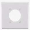 [LS-11923] Eaton - 2g Round Receptacle Wall Plate-Jumbo-Basic-White