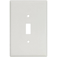 [LS-11613] Eaton - 1g Toggle Wall Plate-Jumbo - Basic - White