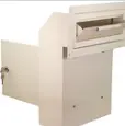 [LS-11920] POCHAR- Door Drop Box for Mail, Rent, Deposit, and Night Key - Through The Door Locking Steel Mailbox with Rear Access (Beige Cream)