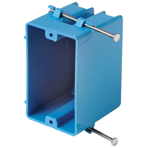 [LS-12969] New Work - 1g - Rectangle Outlet Box - Blue - PVC