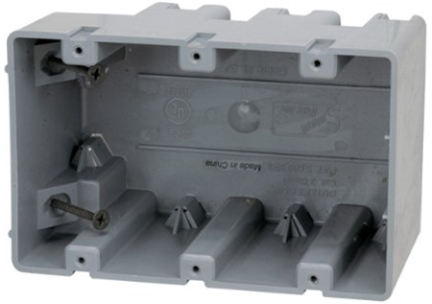 [LS-11892] New Work - 3 Gang Electrical Box 