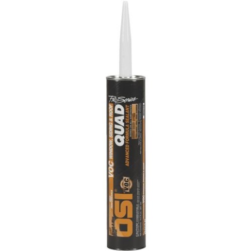 [LS-10123] OSI - Quad 10-oz Window and Door White 001 Paintable Solvent Caulk