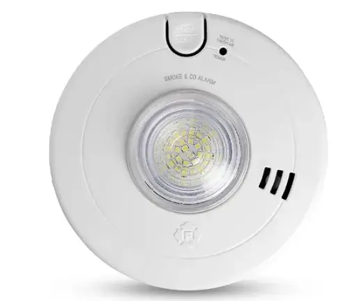 [LS-12385] BRK First Alert SMCO110LED-AC (1046789) Hardwired Combo Smoke & CO Alarm with LED Strobe &10-Yr Battery Backup 