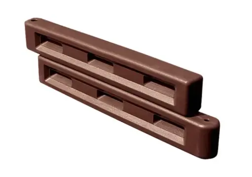 [LS-11060] Creative Playthings 52in Brown Plastic Edging  - Playground Border