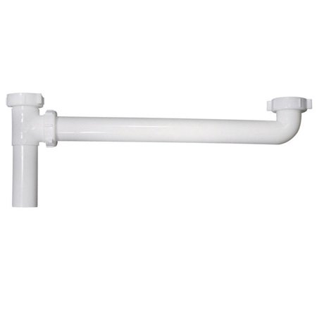 [LS-10019] Direct Connect 1-1/2in x 16in White PVC End Outlet Continuous Waste