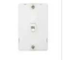 [LS-12362] Wall Mounted Modular 1 Port Phone Jack (White)