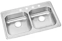 [LS-11781] UFAS/ADA - MAINLINE - Kitchen Sink 33in x 22in x 5-3/8in OVERALL SIZE, 22 GAUGE - 4 HOLE- Handicap- MLGE33224