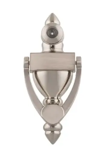[LS-10078] PAMEX - 4" High Knocker w/160 Degree Viewer-DD01-K160                                                                           Satin Nickel (US15/619)